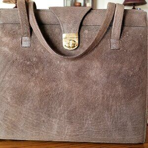 Vintage - EUC - 1960’s Unique S. African Hide/Leather Handbag